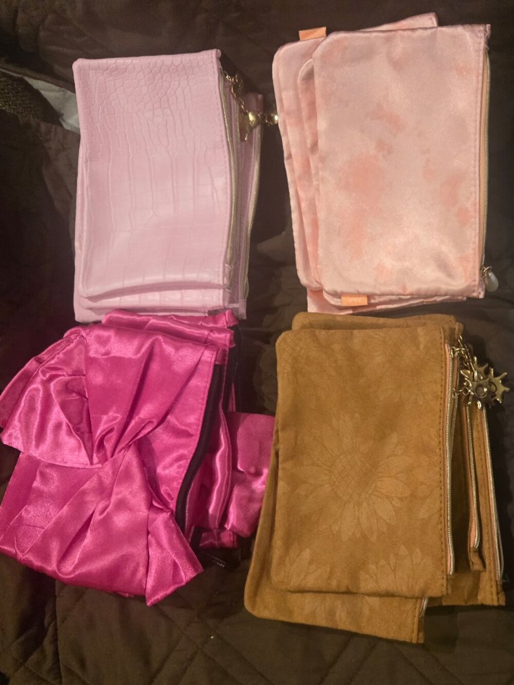 IPSY Cosmetic Bags  bundle of 24 All new all from 2025 and 2026 no makeup